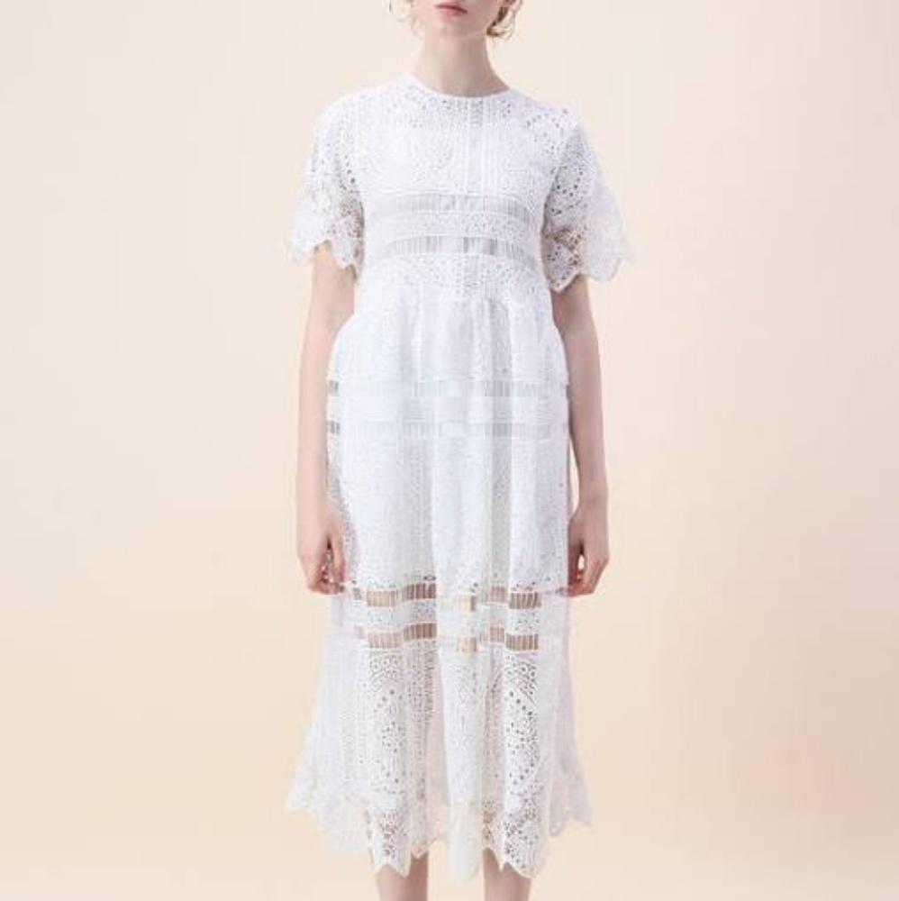 Chicwish With Your Ingenuity Crochet Dress